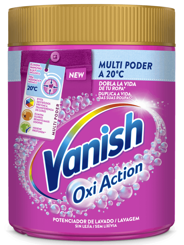 Vanish Oxi Action potenciador de lavagem e Tira-nódoas em pó