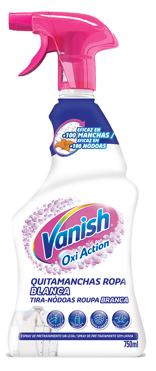 Vanish Oxi Action spray tira-nódoas sem lixívia para roupa branca