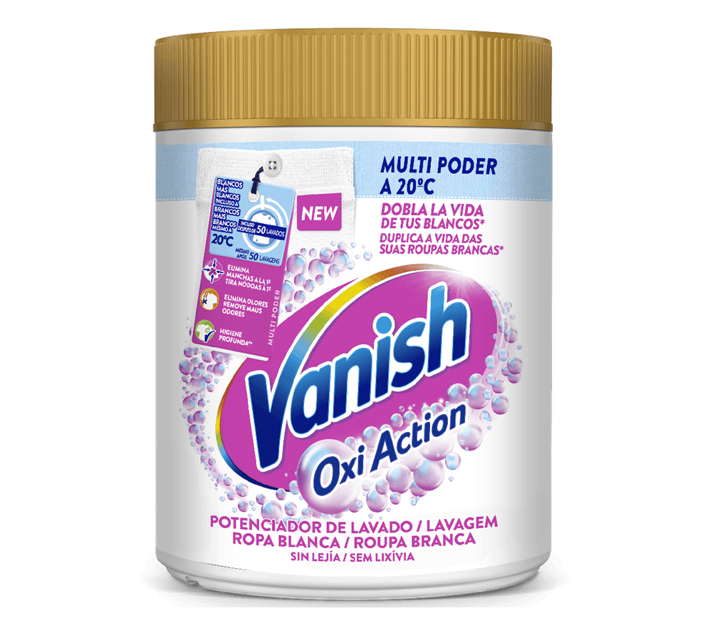 Vanish Oxi Action Pó Potenciador de Lavagem para Roupa Branca